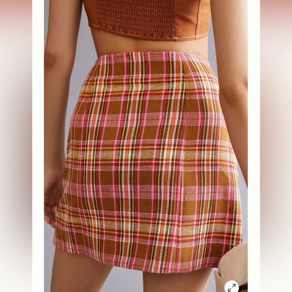 Maeve Button Front Mini Skirt - Picture 4 of 4